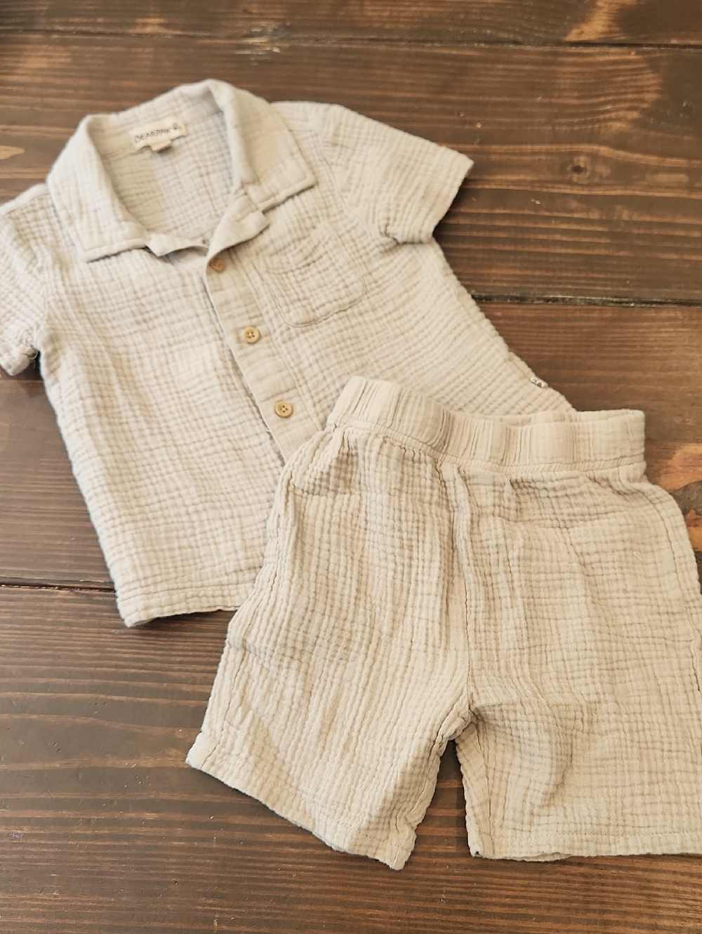 BearPaw Cream/Tan Boys Set